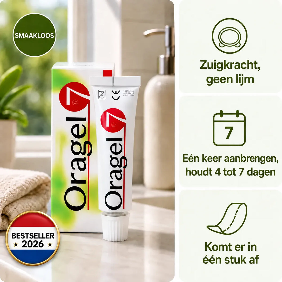 Oragel™ | Voorkom 100% dat je kunstgebit verschuift – Stevige grip, de hele dag