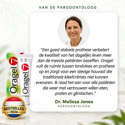 Oragel™ | Voorkom 100% dat je kunstgebit verschuift – Stevige grip, de hele dag