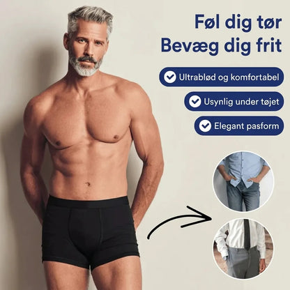 Ultraabsorberende inkontinens-boksershorts til mænd